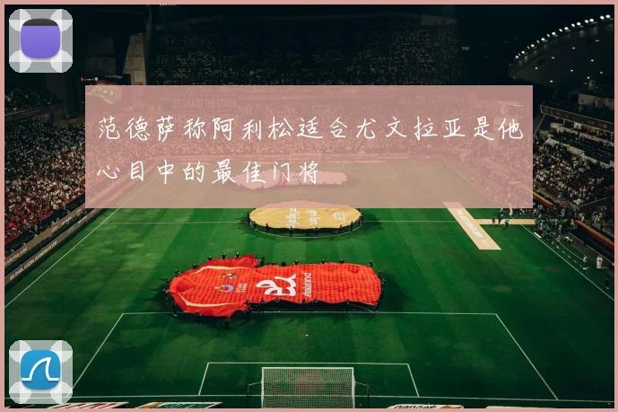 范德萨称阿利松适合尤文拉亚是他心目中的最佳门将